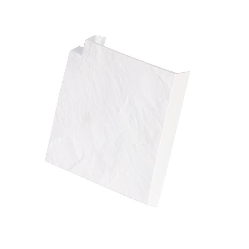 Угловая накладка для бордюра в белом цвете купить в Цандрыпш