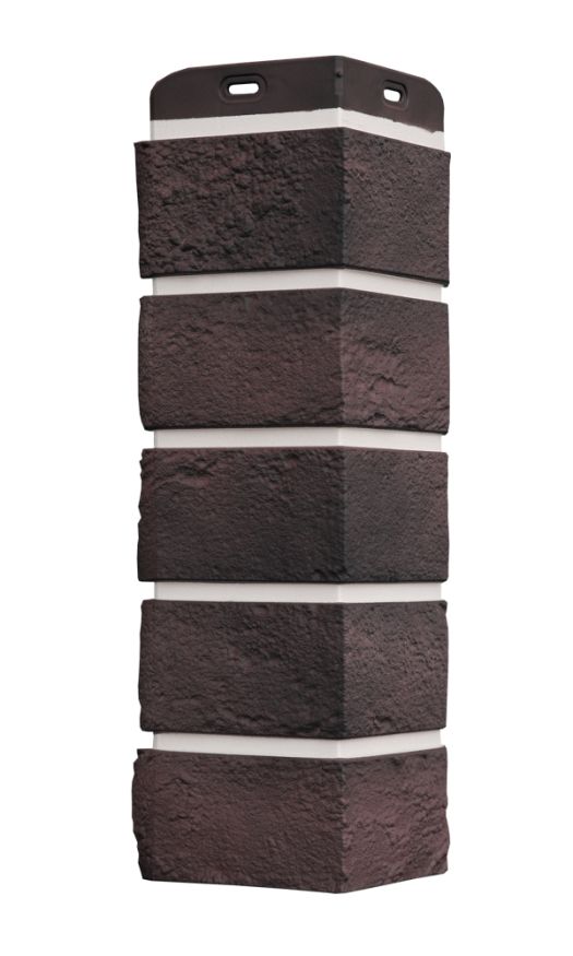 Угол наружный Grand Line, Состаренный кирпич Design Plus, Кофе (Белый шов) купить в Цандрыпш