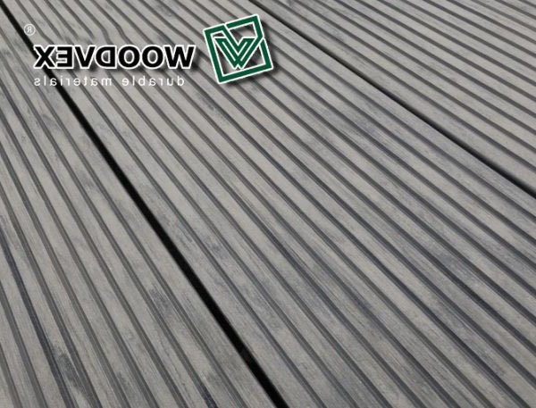 Террасная доска WOODVEX Select серого цвета &amp;quot;Дым&amp;quot; из ДПК купить в Цандрыпш