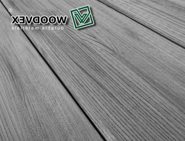 Террасная доска WOODVEX Select серого цвета &amp;quot;Дым&amp;quot; из ДПК купить в Цандрыпш