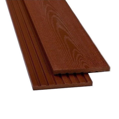 Заборная доска из композитного материала ECODECKING в терракотовом цвете купить в Цандрыпш