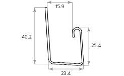 J-профиль Tecos Ardennes, Белый купить в Цандрыпш