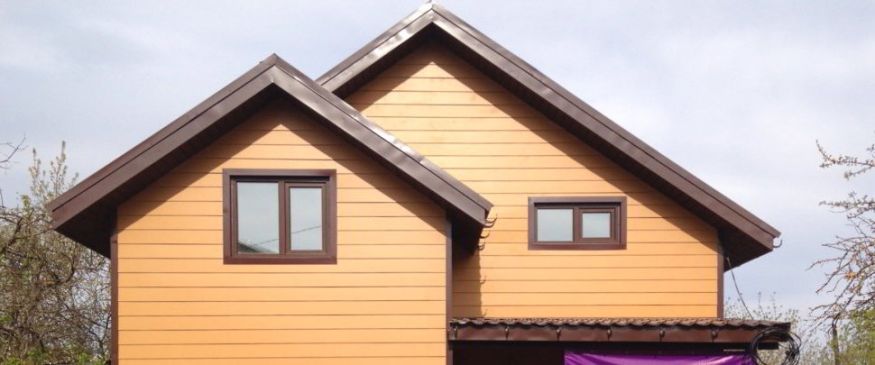 Фиброцементный сайдинг Latonit Клен (RAL 1011/8017) - цвет: Клен. купить в Цандрыпш