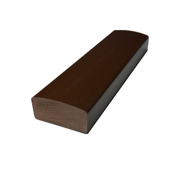 Лавочный брус Ecodecking Некст глянцевый шоколадный, полнотелый. купить в Цандрыпш