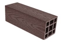 Столб гладкий ДПК Aй-ТЕХПЛАСТ шоколадный