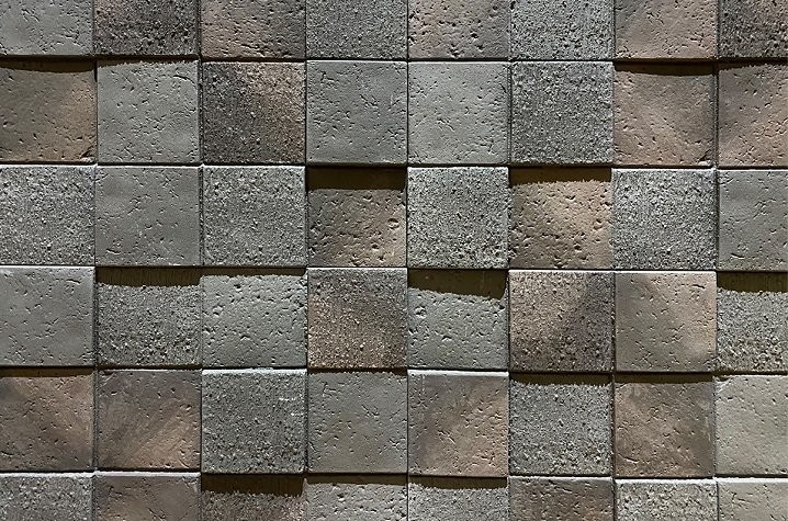 Фиброцементные панели КАНЬОН коллекция 3D-МОЗАЙКА 45 купить в Цандрыпш