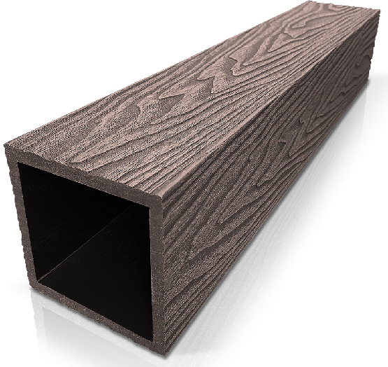 Столб ДПК 3D GardenParkett с текстурой дерева Венге купить в Цандрыпш