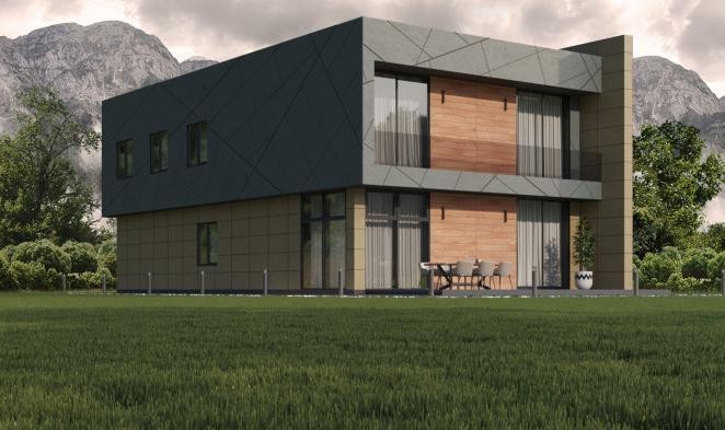 Фиброцементные панели Roofas COLOR Line Зеленый купить в Цандрыпш