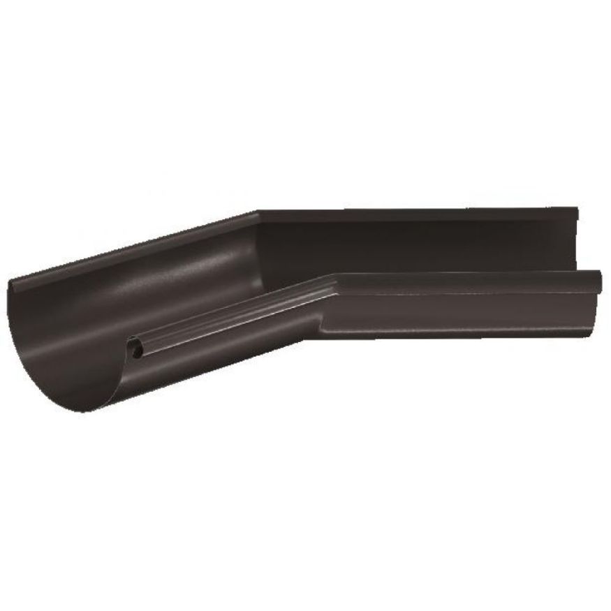 Внутренний угол желоба 135°, Aquasystem, RR 32 Тёмно-коричневый 125/90 купить в Цандрыпш