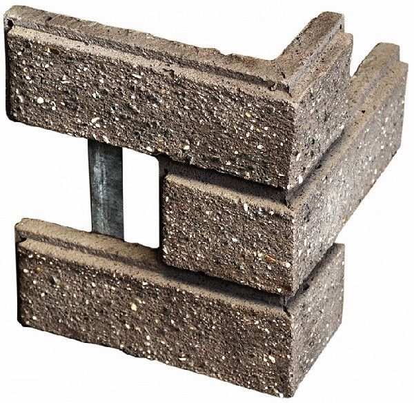 Угловой элемент Кирисс Фасад с эффектом кирпичной кладки купить в Цандрыпш