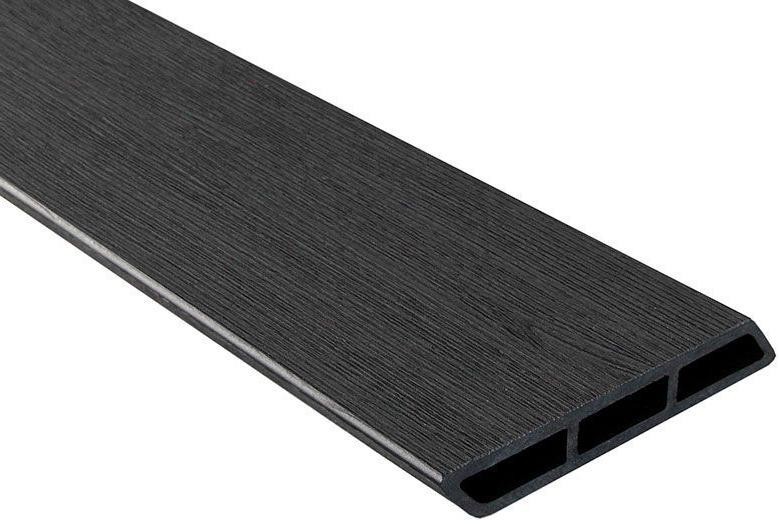 Доска Ромбус 3D ДПК Outdoor STORM BLACK черного цвета купить в Цандрыпш