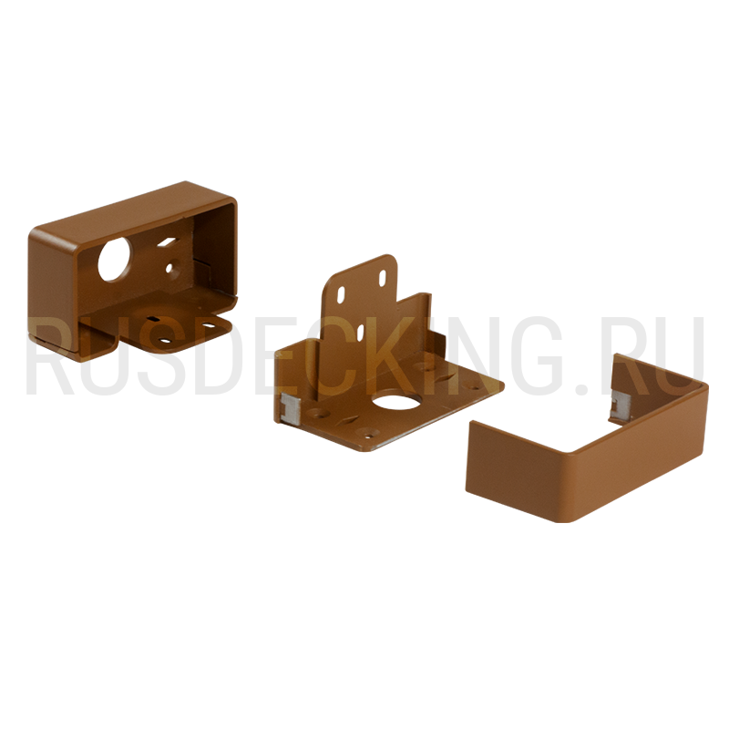 Комплект крепления перил прямое RusDecking Unodeck Орех купить в Цандрыпш