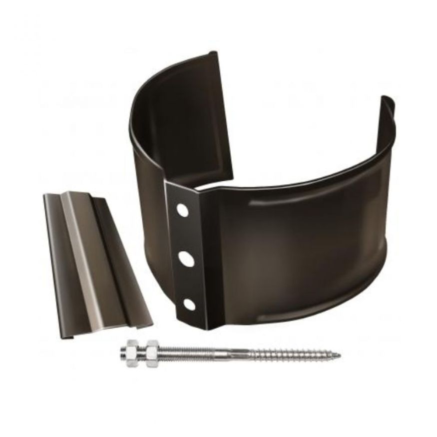 Кронштейн для трубы на кирпич, Grand Line, коричневый (RR 32) купить в Цандрыпш