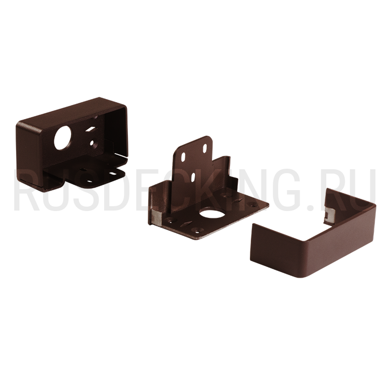 Комплект крепления перил прямое RusDecking Unodeck Венге купить в Цандрыпш