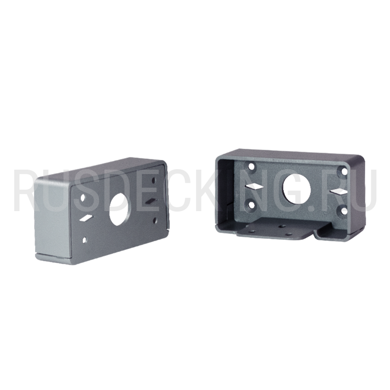 Комплект крепления перил прямое RusDecking Unodeck Серый купить в Цандрыпш