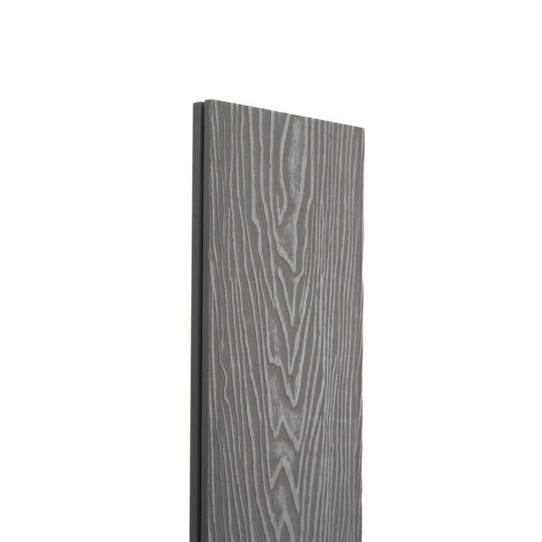 Террасная доска Экодекинг Топ полнотелая, Серый купить в Цандрыпш