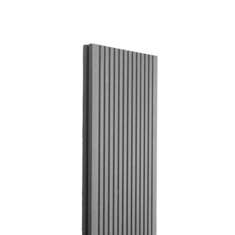 Террасная доска Экодекинг Топ полнотелая, Серый купить в Цандрыпш