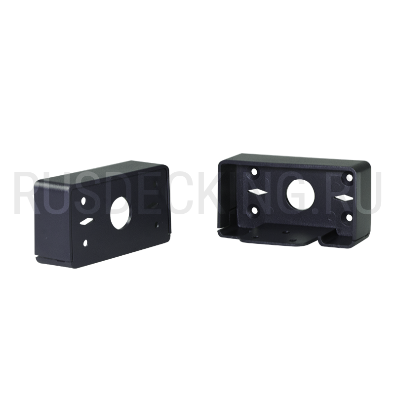 Комплект крепления перил прямое RusDecking Unodeck Графит купить в Цандрыпш