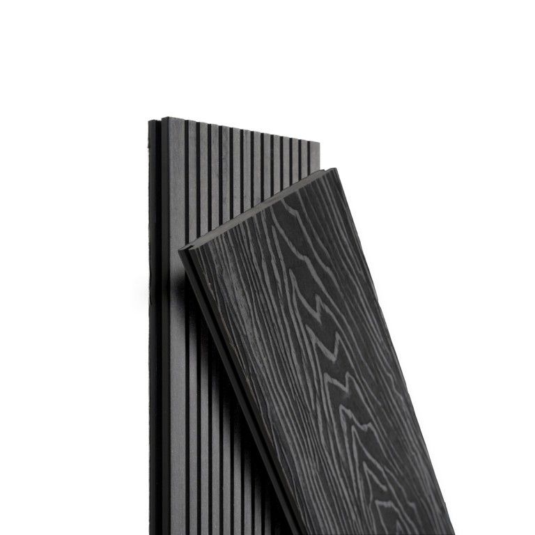 Террасная доска Экодекинг Топ полнотелая, Графит купить в Цандрыпш