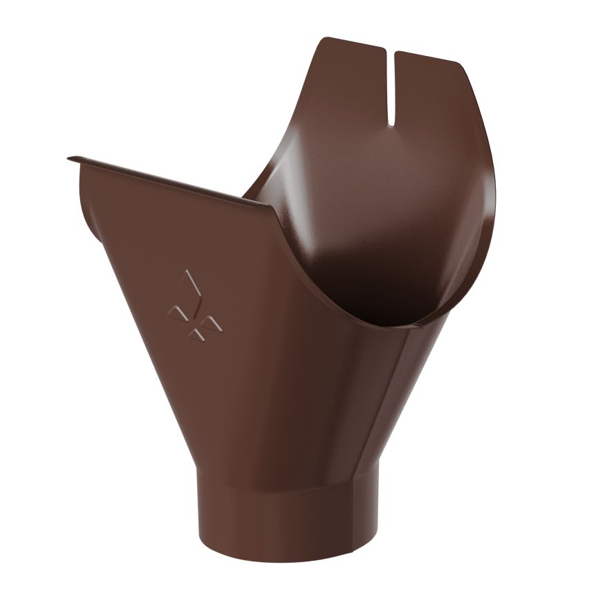 Воронка желоба Aquasystem, PU MATT, RAL 8017 Коричневый 125/90 купить в Цандрыпш