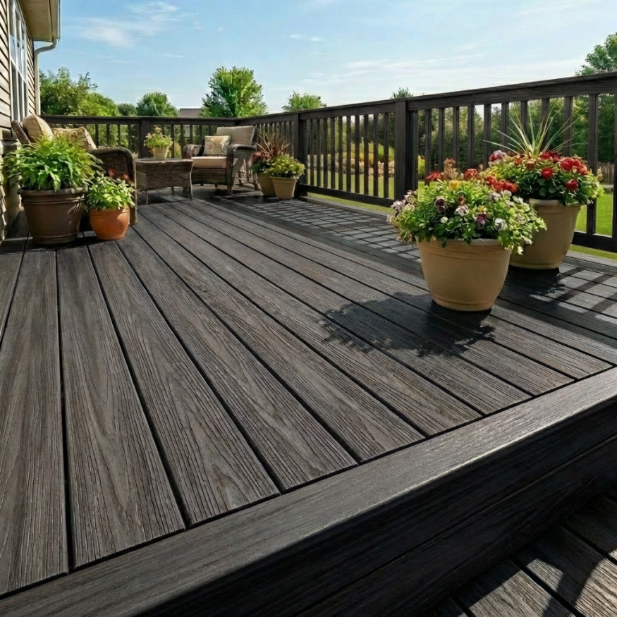 Террасная доска ДПК GardenParkett Табула, Графит купить в Цандрыпш