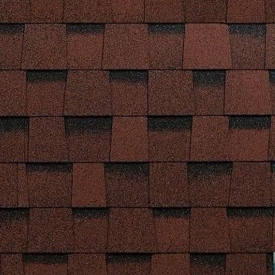 Двухслойная ламинированная черепица Shinglas, Фазенда, Красный цвет купить в Цандрыпш