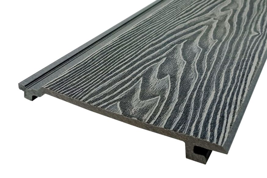 Сайдинг из ДПК Darvolex 3D тиснение Серый  купить в Цандрыпш