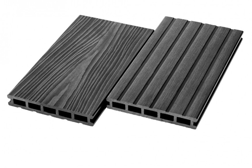 Террасная доска из ДПК RusDecking Unodeck Mogano - Цвет графит купить в Цандрыпш