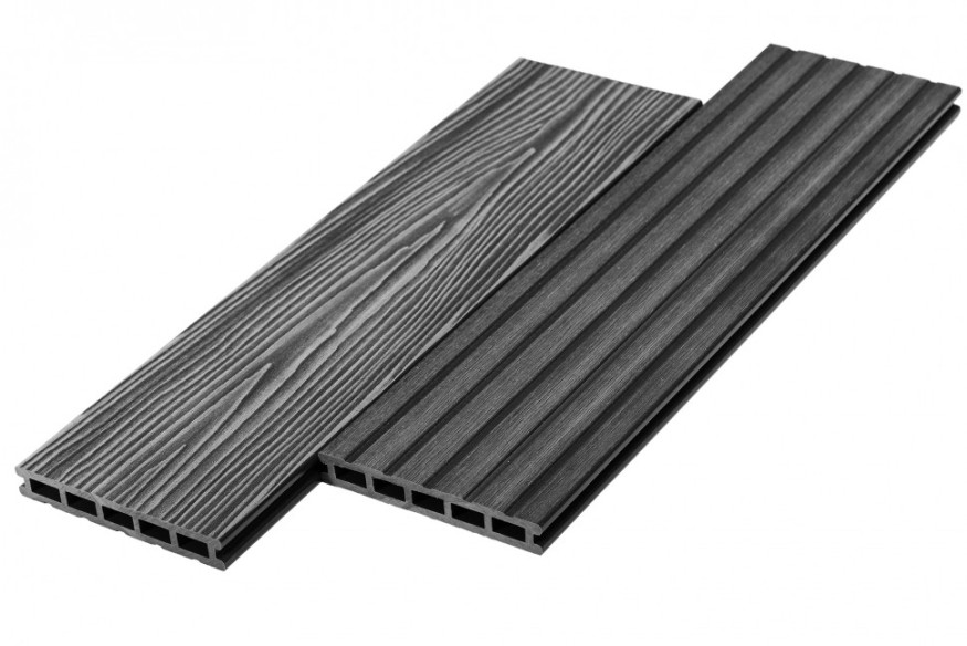 Террасная доска из ДПК RusDecking Unodeck Mogano - Цвет графит купить в Цандрыпш