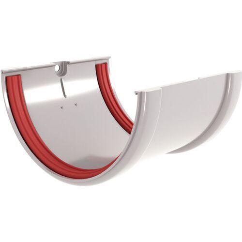 Соединитель водосточных желобов Grand Line, Белый купить в Цандрыпш