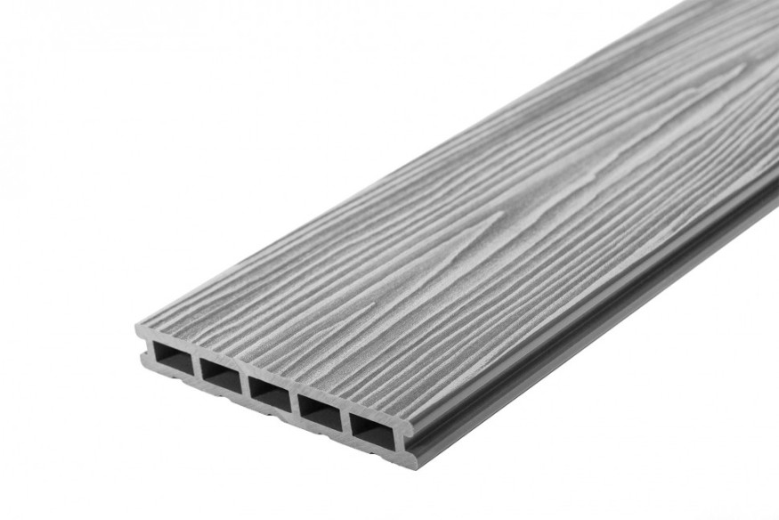 Террасная доска из ДПК RusDecking Unodeck Mogano - Цвет Серый купить в Цандрыпш