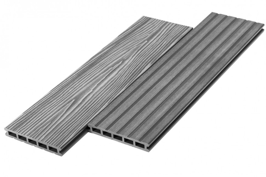 Террасная доска из ДПК RusDecking Unodeck Mogano - Цвет Серый купить в Цандрыпш