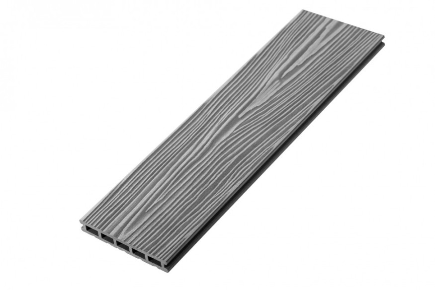 Террасная доска из ДПК RusDecking Unodeck Mogano - Цвет Серый купить в Цандрыпш