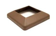 Крышка нижняя ПВХ для столба 125х125 Deckart Шоколад