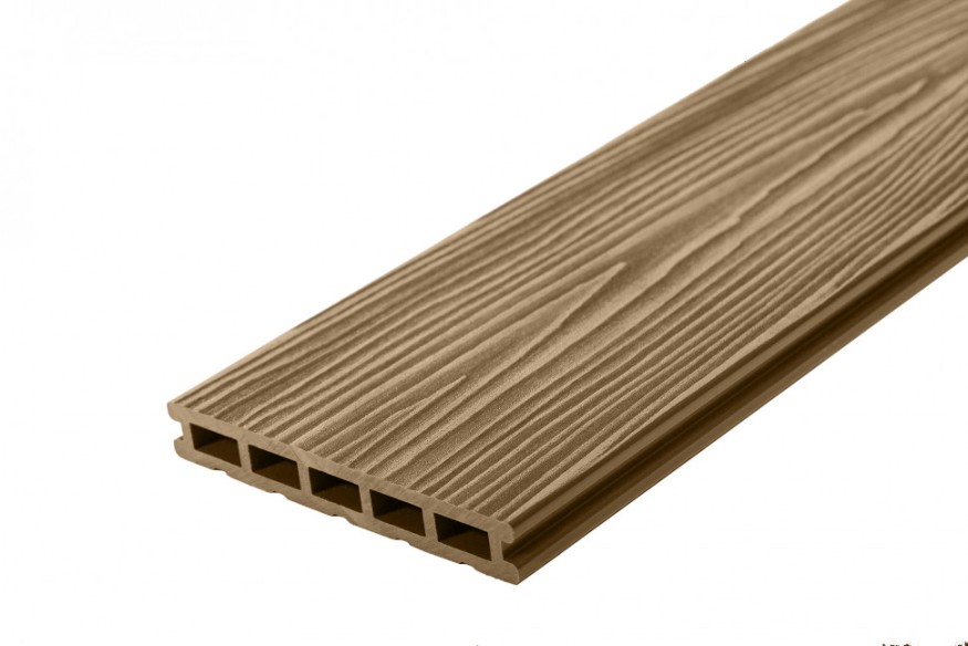 Террасная доска ДПК RusDecking Unodeck Могано - Цвет ореха купить в Цандрыпш