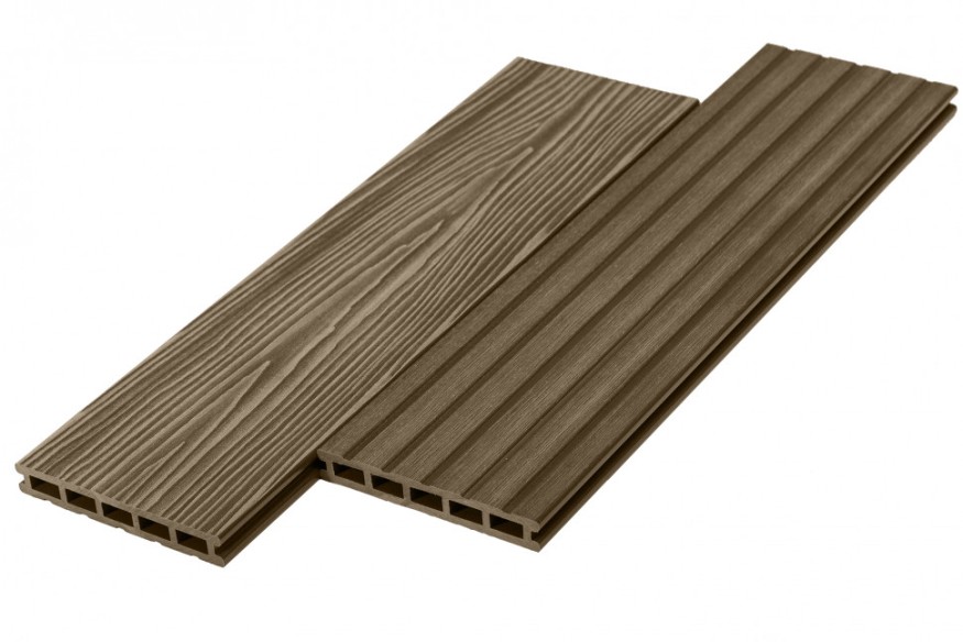 Террасная доска ДПК RusDecking Unodeck Могано - Цвет ореха купить в Цандрыпш