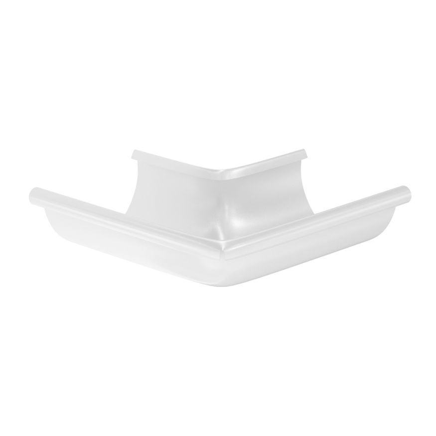 Угол желоба наружный Aquasystem, RAL 9003 Белый 150/100 купить в Цандрыпш