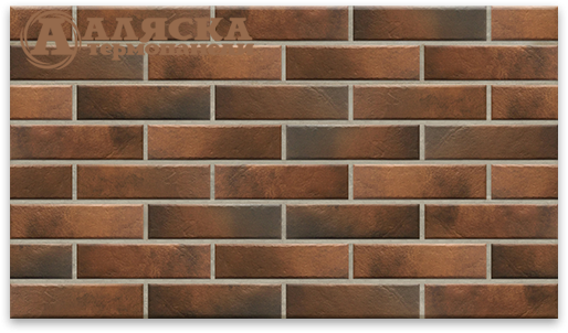 Фасадные термопанели Аляска 24. Retro brick chili купить в Цандрыпш