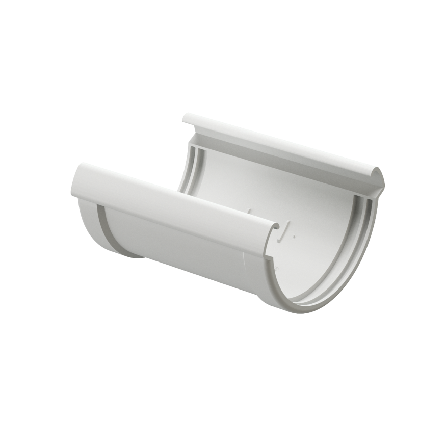 Соединитель желоба Docke Lux, Пломбир купить в Цандрыпш