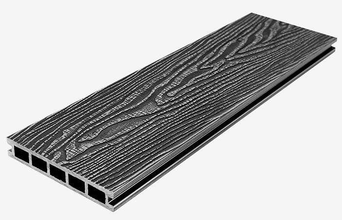 Террасная доска из композитного материала RusDecking Unodeck Vintage - Цвет Графит купить в Цандрыпш