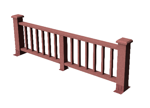 Декоративное ограждение из ДПК GRINDERDECO Троя мербау купить в Цандрыпш