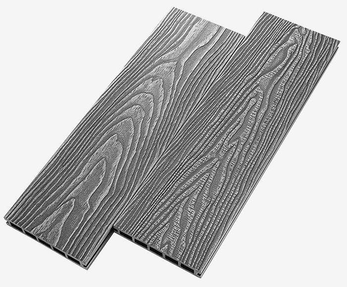 Террасная доска из ДПК RusDecking Unodeck Vintage - Цвет: Серый купить в Цандрыпш