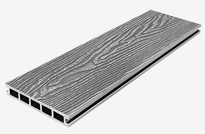 Террасная доска из ДПК RusDecking Unodeck Vintage - Цвет: Серый купить в Цандрыпш