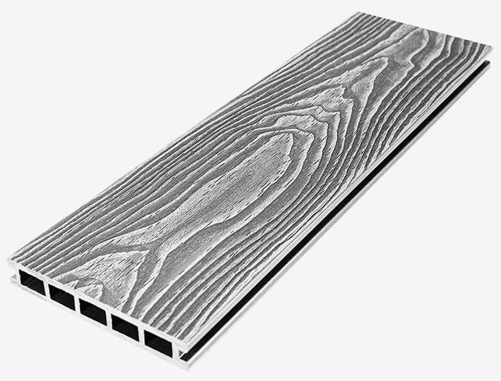 Террасная доска из ДПК RusDecking Unodeck Vintage - Цвет: Серый купить в Цандрыпш