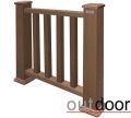Ограждение из ДПК Outdoor Classic 3D STORM в коричневом миксе. купить в Цандрыпш