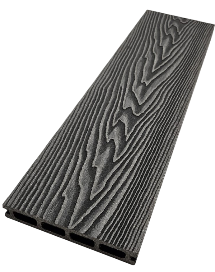 Террасная доска ДПК NanoWood 3D Double Антрацит купить в Цандрыпш
