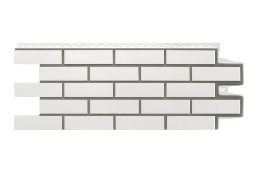Фасадные панели Grand Line, Клинкерный кирпич Design, Молочный, шов RAL 7006 купить в Цандрыпш