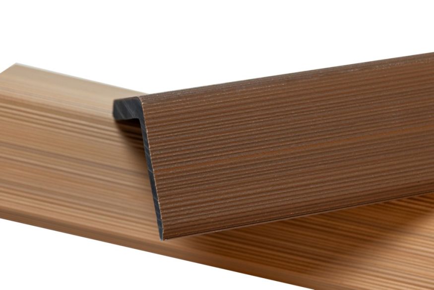 Уголок торцевой Ecodecking Скай коэкструзия Тик купить в Цандрыпш