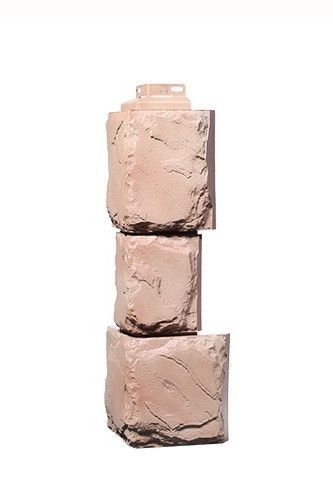 Угол Фасадного Облицовочного Материала Серии «Камень крупный» Цвет Терракота купить в Цандрыпш