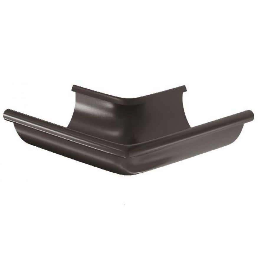 Угол желоба внешний 90°, Aquasystem, RR 32 Тёмно-коричневый 150/100 купить в Цандрыпш